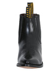 Ankle Cowboy Boot by El General in Black Chameleon
