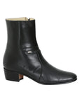 El Becerro Men's Western Dress Boot — Black Leather