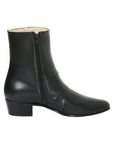 El Becerro Men's Western Dress Boot — Black Leather