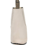 Charro Style Western Boot In Bone Nubuck Leather With ExtraLongLasting AllDayWear Comfort