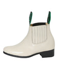 La Barca Leather Ankle Boot in Bone