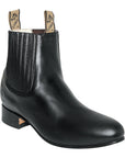 El Canelo - Charro Ankle Boot in Atlas Black