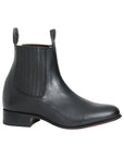 El Canelo - Charro Ankle Boot in Atlas Black