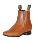 El Becerro Men's Charro Ankle Boots in Brandy