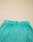 Mineral Wash Tank Top and Lined Split Skirt Set