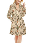 Longhorn Cactus Women's Western Bath Robe