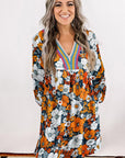 Blakely Floral Long Sleeve Mini Dress
