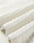 Hollowed Knit Wide Sleeve Pullover Sweater