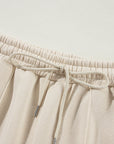 Solid Zip-Up Jacket and Drawstring Pants Set