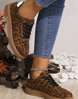 Emiliana Tab Patchwork Laceup Shoes
