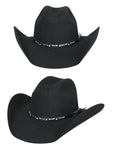 El General Felt Western Hat 50x in Black