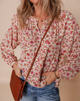 Carter Notched Puff Sleeve Blouse