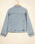 Sophia Zip Up Washed Jacket