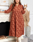 Mallory 4 Sleeve Long PLUS Dress