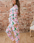 Georgia Pattern Pullover Drawstring Pants