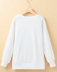 GAME DAY Tinsel Drop Shoulder Sweatshirt