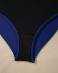 Colorblock Square Neckline One-Piece Swimsuit