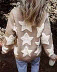 Clare Sherpa Star Cardigan