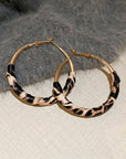 Lettie Plated Detail Hoop Earrings