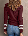 Aria Sleeve Plain Knit Sweater