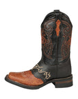El General Rodeo Boot — Crazy Wine with Embroidery