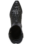 El Señor de los Cielos Cowboy Boot — Caiman in Black