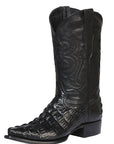 El Señor de los Cielos Cowboy Boot — Caiman in Black
