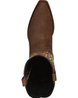 El General Rodeo Western Boot — Suede Brown