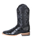 El General Rodeo Boot — Imitation Pirarucu in Black