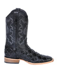 El General Rodeo Boot — Imitation Pirarucu in Black