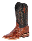 El General Rodeo Boot — Imitation Pirarucu in Cognac