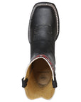 El General Woman Cowboy Boot — Leather Crazy Black