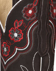 El General Womens Rodeo Boot in Suede Dark Brown