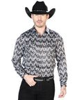 Black And Gray Casual Long Sleeve Shirt