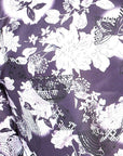 Purple Flower Print Long Sleeve Shirt