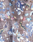 Navy Floral Casual Long Sleeve Shirt