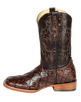 El General Men's Exotic Monster Fish Rodeo Boots in Brown