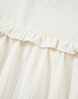 Ava Trim Waffle Knit Blouse
