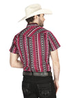 El General Western Shirt in Burgundy