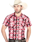 El General Western Shirt in Burgundy