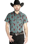 El General Western Shirt in Mint