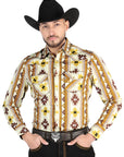 El General Casual Long Sleeve Shirt in Taupe
