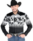 El General Casual Long Sleeve Shirt in Black