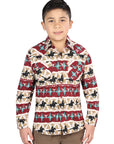 Casual Long-Sleeve Shirt by El General in Ivory