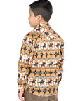 Casual Long-Sleeve Shirt by El General in Yellow
