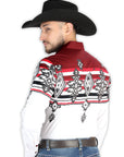 El General Casual Long Sleeve Shirt in Burgundy