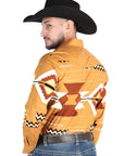 El General Casual Long Sleeve Shirt in Taupe