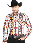 El General Casual Long Sleeve Shirt in White