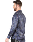 El General Navy/Gold Casual Long-Sleeve Shirt