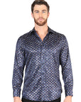 El General Navy/Gold Casual Long-Sleeve Shirt